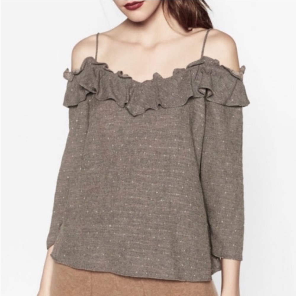 Zara Off-Shoulder Ruffle Top